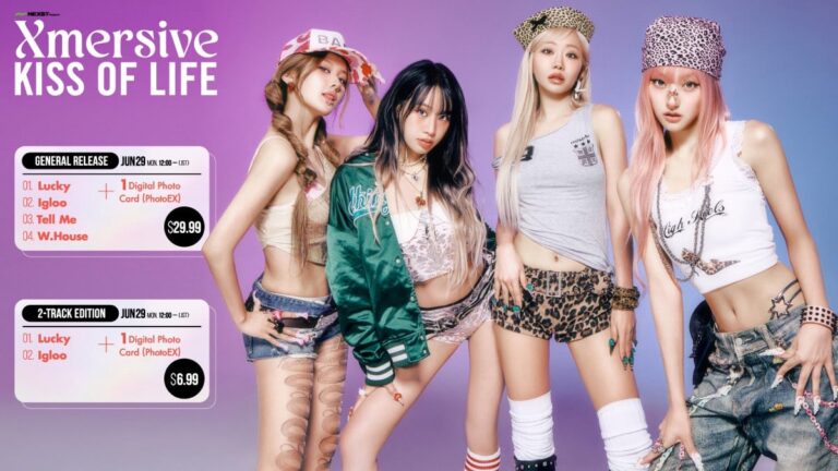 เปิดขายแพ็คเกจอย่างเป็นทางการแล้ว วันนี้ ! สำหรับ Xmersive: KISS OF LIFE from Japan Debut Tour [Lucky Day]  พร้อม แพ็กเกจ แบบเริ่มต้น Two-Song Version